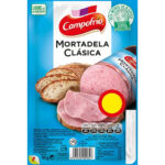 Campofrío mortadela clásica en lonchas especial bocadillo sin gluten envase 95 g